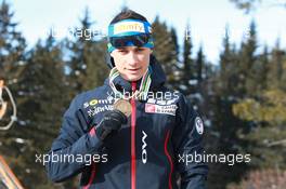 03.03.2011, Khanty-Mansiysk, Russia (RUS): Alexis Boeuf (FRA), Salomon, Swix, OneWay - IBU world championships biathlon, medals, Khanty-Mansiysk (RUS). www.xpb.cc. © Manzoni/xpb.cc. Every downloaded picture is fee-liable.