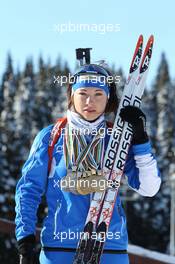 02.03.2011, Khanty-Mansiysk, Russia (RUS): Dorothea Wierer (ITA), Rossignol, Rottefella, Casco with her four gold and three silver medals from the Junior World Championships and the European Championship- IBU world championships biathlon, medals, Khanty-Mansiysk (RUS). www.xpb.cc. © Manzoni/xpb.cc. Every downloaded picture is fee-liable.