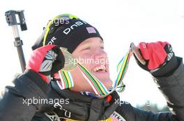 05.03.2011, Khanty-Mansiysk, Russia (RUS): Tarjei Boe (NOR), Fischer, Rottefella, Swix, ODLO - IBU world championships biathlon, medals, Khanty-Mansiysk (RUS). www.xpb.cc. © Manzoni/xpb.cc. Every downloaded picture is fee-liable.