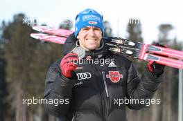 03.03.2011, Khanty-Mansiysk, Russia (RUS): Michael Greis (GER), Madshus, Rottefella, OneWay, adidas - IBU world championships biathlon, medals, Khanty-Mansiysk (RUS). www.xpb.cc. © Manzoni/xpb.cc. Every downloaded picture is fee-liable.