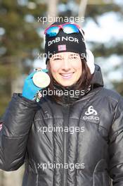 03.03.2011, Khanty-Mansiysk, Russia (RUS): Ann Kristin Aafedt Flatland (NOR), Madshus, Rottefella, Alpina, Swix, ODLO - IBU world championships biathlon, medals, Khanty-Mansiysk (RUS). www.xpb.cc. © Manzoni/xpb.cc. Every downloaded picture is fee-liable.