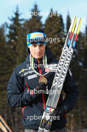 03.03.2011, Khanty-Mansiysk, Russia (RUS): Alexis Boeuf (FRA), Salomon, Swix, OneWay - IBU world championships biathlon, medals, Khanty-Mansiysk (RUS). www.xpb.cc. © Manzoni/xpb.cc. Every downloaded picture is fee-liable.