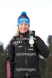 03.03.2011, Khanty-Mansiysk, Russia (RUS): Magdalena Neuner (GER), Fischer, Rottefella, Exel, adidas - IBU world championships biathlon, medals, Khanty-Mansiysk (RUS). www.xpb.cc. © Manzoni/xpb.cc. Every downloaded picture is fee-liable.