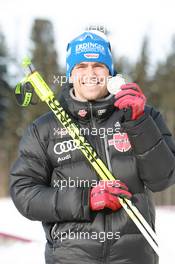 03.03.2011, Khanty-Mansiysk, Russia (RUS): Michael Greis (GER), Madshus, Rottefella, OneWay, adidas - IBU world championships biathlon, medals, Khanty-Mansiysk (RUS). www.xpb.cc. © Manzoni/xpb.cc. Every downloaded picture is fee-liable.