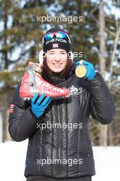 03.03.2011, Khanty-Mansiysk, Russia (RUS): Ann Kristin Aafedt Flatland (NOR), Madshus, Rottefella, Alpina, Swix, ODLO - IBU world championships biathlon, medals, Khanty-Mansiysk (RUS). www.xpb.cc. © Manzoni/xpb.cc. Every downloaded picture is fee-liable.