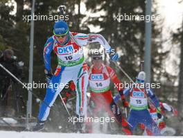 06.03.2011, Khanty-Mansiysk, Russia (RUS): Lukas Hofer (ITA), Rossignol, Rottefella, Exel - IBU world championships biathlon, pursuit men, Khanty-Mansiysk (RUS). www.xpb.cc. © Manzoni/xpb.cc. Every downloaded picture is fee-liable.