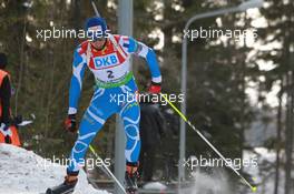 06.03.2011, Khanty-Mansiysk, Russia (RUS): Martin Fourcade (FRA), Rossignol, Rottefella, OneWay, Odlo - IBU world championships biathlon, pursuit men, Khanty-Mansiysk (RUS). www.xpb.cc. © Manzoni/xpb.cc. Every downloaded picture is fee-liable.