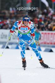 06.03.2011, Khanty-Mansiysk, Russia (RUS): Martin Fourcade (FRA), Rossignol, Rottefella, OneWay, Odlo - IBU world championships biathlon, pursuit men, Khanty-Mansiysk (RUS). www.xpb.cc. © Manzoni/xpb.cc. Every downloaded picture is fee-liable.