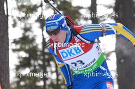 06.03.2011, Khanty-Mansiysk, Russia (RUS): Bjoern Ferry (SWE), Fischer, Rottefella, Leki, adidas - IBU world championships biathlon, pursuit men, Khanty-Mansiysk (RUS). www.xpb.cc. © Manzoni/xpb.cc. Every downloaded picture is fee-liable.