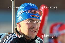 11.03.2011, Khanty-Mansiysk, Russia (RUS): Michael Greis (GER), Madshus, Rottefella, OneWay, adidas - IBU world championships biathlon, relay men, Khanty-Mansiysk (RUS). www.xpb.cc. © Manzoni/xpb.cc. Every downloaded picture is fee-liable.