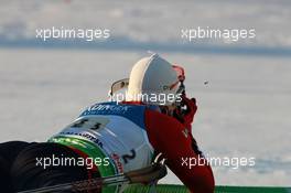 11.03.2011, Khanty-Mansiysk, Russia (RUS): Emil Hegle Svendsen (NOR), Madshus, Rottefella, Swix, Odlo - IBU world championships biathlon, relay men, Khanty-Mansiysk (RUS). www.xpb.cc. © Manzoni/xpb.cc. Every downloaded picture is fee-liable.