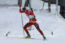 03.03.2011, Khanty-Mansiysk, Russia (RUS): Tora Berger (NOR), Fischer, Rottefella, Odlo - IBU world championships biathlon, relay mixed, Khanty-Mansiysk (RUS). www.xpb.cc. © Manzoni/xpb.cc. Every downloaded picture is fee-liable.