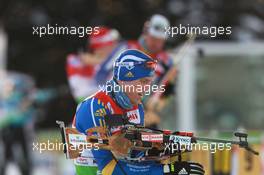 03.03.2011, Khanty-Mansiysk, Russia (RUS): Bjoern Ferry (SWE), Fischer, Rottefella, Leki, adidas - IBU world championships biathlon, relay mixed, Khanty-Mansiysk (RUS). www.xpb.cc. © Manzoni/xpb.cc. Every downloaded picture is fee-liable.