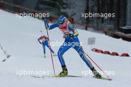 03.03.2011, Khanty-Mansiysk, Russia (RUS): Helena Ekholm (SWE), Fischer, Rottefella, Leki, adidas - IBU world championships biathlon, relay mixed, Khanty-Mansiysk (RUS). www.xpb.cc. © Manzoni/xpb.cc. Every downloaded picture is fee-liable.