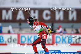 03.03.2011, Khanty-Mansiysk, Russia (RUS): Ann Kristin Aafedt Flatland (NOR), Madshus, Rottefella, Alpina, Swix, ODLO - IBU world championships biathlon, relay mixed, Khanty-Mansiysk (RUS). www.xpb.cc. © Manzoni/xpb.cc. Every downloaded picture is fee-liable.