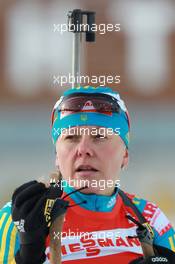 03.03.2011, Khanty-Mansiysk, Russia (RUS): Oksana Khvostenko (UKR), Fischer, Salomon, Swix - IBU world championships biathlon, relay mixed, Khanty-Mansiysk (RUS). www.xpb.cc. © Manzoni/xpb.cc. Every downloaded picture is fee-liable.