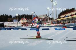 03.03.2011, Khanty-Mansiysk, Russia (RUS): Svetlana Sleptsova (RUS), Fischer, Rottefella, Alpina, Swix, adidas - IBU world championships biathlon, relay mixed, Khanty-Mansiysk (RUS). www.xpb.cc. © Manzoni/xpb.cc. Every downloaded picture is fee-liable.