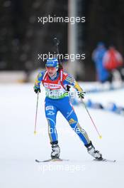 03.03.2011, Khanty-Mansiysk, Russia (RUS): Anna Carin Zidek (SWE), Salomon, Leki, adidas - IBU world championships biathlon, relay mixed, Khanty-Mansiysk (RUS). www.xpb.cc. © Manzoni/xpb.cc. Every downloaded picture is fee-liable.