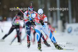 03.03.2011, Khanty-Mansiysk, Russia (RUS): Kadri Lehtla (EST), Fischer, Rottefella, Leki - IBU world championships biathlon, relay mixed, Khanty-Mansiysk (RUS). www.xpb.cc. © Manzoni/xpb.cc. Every downloaded picture is fee-liable.