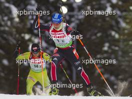 03.03.2011, Khanty-Mansiysk, Russia (RUS): Magdalena Neuner (GER), Fischer, Rottefella, Exel, adidas - IBU world championships biathlon, relay mixed, Khanty-Mansiysk (RUS). www.xpb.cc. © Miko/xpb.cc. Every downloaded picture is fee-liable.