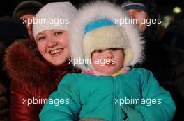 03.03.2011, Khanty-Mansiysk, Russia (RUS): Biathlon Feature: Russian fans at the ceremony - IBU world championships biathlon, relay mixed, Khanty-Mansiysk (RUS). www.xpb.cc. © Manzoni/xpb.cc. Every downloaded picture is fee-liable.