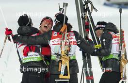 03.03.2011, Khanty-Mansiysk, Russia (RUS): Tarjei Boe (NOR), Fischer, Rottefella, Swix, ODLO - IBU world championships biathlon, relay mixed, Khanty-Mansiysk (RUS). www.xpb.cc. Â© Miko/xpb.cc. Every downloaded picture is fee-liable.