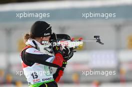 03.03.2011, Khanty-Mansiysk, Russia (RUS): Iris Waldhuber (AUT), Fischer, Rottefella, Leki - IBU world championships biathlon, relay mixed, Khanty-Mansiysk (RUS). www.xpb.cc. © Manzoni/xpb.cc. Every downloaded picture is fee-liable.