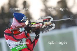 03.03.2011, Khanty-Mansiysk, Russia (RUS): Marie Dorin (FRA), Rossignol, Rottefella, OneWay - IBU world championships biathlon, relay mixed, Khanty-Mansiysk (RUS). www.xpb.cc. © Manzoni/xpb.cc. Every downloaded picture is fee-liable.