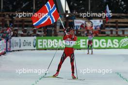 03.03.2011, Khanty-Mansiysk, Russia (RUS): Tarjei Boe (NOR), Fischer, Rottefella, Swix, ODLO - IBU world championships biathlon, relay mixed, Khanty-Mansiysk (RUS). www.xpb.cc. © Manzoni/xpb.cc. Every downloaded picture is fee-liable.