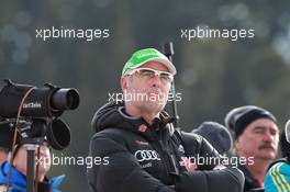 13.03.2011, Khanty-Mansiysk, Russia (RUS): Uwe Muessiggang (GER), headcoach women Germany - IBU world championships biathlon, relay women, Khanty-Mansiysk (RUS). www.xpb.cc. © Manzoni/xpb.cc. Every downloaded picture is fee-liable.