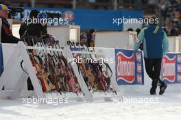 13.03.2011, Khanty-Mansiysk, Russia (RUS): Biathlon Feature: Riffle Rack at the shooting range - IBU world championships biathlon, relay women, Khanty-Mansiysk (RUS). www.xpb.cc. © Manzoni/xpb.cc. Every downloaded picture is fee-liable.