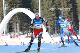 05.03.2011, Khanty-Mansiysk, Russia (RUS): Daniel Mesotitsch (AUT), Fischer, Rottefella, Leki - IBU world championships biathlon, sprint men, Khanty-Mansiysk (RUS). www.xpb.cc. © Manzoni/xpb.cc. Every downloaded picture is fee-liable.