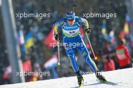 05.03.2011, Khanty-Mansiysk, Russia (RUS): Bjoern Ferry (SWE), Fischer, Rottefella, Leki, adidas - IBU world championships biathlon, sprint men, Khanty-Mansiysk (RUS). www.xpb.cc. © Manzoni/xpb.cc. Every downloaded picture is fee-liable.