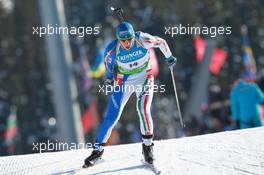 05.03.2011, Khanty-Mansiysk, Russia (RUS): Lukas Hofer (ITA), Rossignol, Rottefella, Exel - IBU world championships biathlon, sprint men, Khanty-Mansiysk (RUS). www.xpb.cc. © Manzoni/xpb.cc. Every downloaded picture is fee-liable.