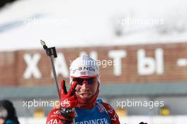 05.03.2011, Khanty-Mansiysk, Russia (RUS): Emil Hegle Svendsen (NOR), Madshus, Rottefella, Swix, Odlo - IBU world championships biathlon, sprint men, Khanty-Mansiysk (RUS). www.xpb.cc. © Manzoni/xpb.cc. Every downloaded picture is fee-liable.