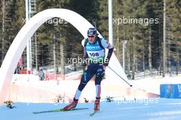 05.03.2011, Khanty-Mansiysk, Russia (RUS): Leif Nordgren (USA), Fischer, Rottefella, Alpina, Swix, adidas - IBU world championships biathlon, sprint men, Khanty-Mansiysk (RUS). www.xpb.cc. © Manzoni/xpb.cc. Every downloaded picture is fee-liable.