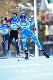 05.03.2011, Khanty-Mansiysk, Russia (RUS): Martin Fourcade (FRA), Rossignol, Rottefella, OneWay, Odlo - IBU world championships biathlon, sprint men, Khanty-Mansiysk (RUS). www.xpb.cc. © Manzoni/xpb.cc. Every downloaded picture is fee-liable.