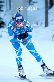 05.03.2011, Khanty-Mansiysk, Russia (RUS): Alexis Boeuf (FRA), Salomon, Swix, OneWay - IBU world championships biathlon, sprint men, Khanty-Mansiysk (RUS). www.xpb.cc. © Manzoni/xpb.cc. Every downloaded picture is fee-liable.