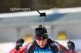 05.03.2011, Khanty-Mansiysk, Russia (RUS): Brendan Green (CAN), Madshus, Rottefella, Leki - IBU world championships biathlon, sprint men, Khanty-Mansiysk (RUS). www.xpb.cc. © Manzoni/xpb.cc. Every downloaded picture is fee-liable.