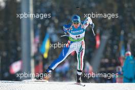 05.03.2011, Khanty-Mansiysk, Russia (RUS): Lukas Hofer (ITA), Rossignol, Rottefella, Exel - IBU world championships biathlon, sprint men, Khanty-Mansiysk (RUS). www.xpb.cc. © Manzoni/xpb.cc. Every downloaded picture is fee-liable.