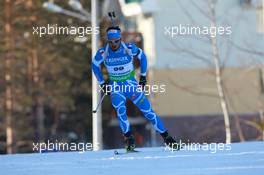 05.03.2011, Khanty-Mansiysk, Russia (RUS): Simon Fourcade (FRA), Fischer, Rottefella, Rossignol, Swix, Odlo - IBU world championships biathlon, sprint men, Khanty-Mansiysk (RUS). www.xpb.cc. © Manzoni/xpb.cc. Every downloaded picture is fee-liable.