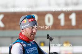 05.03.2011, Khanty-Mansiysk, Russia (RUS): Simon Eder (AUT), Fischer, Rottefella, Swix - IBU world championships biathlon, sprint men, Khanty-Mansiysk (RUS). www.xpb.cc. © Manzoni/xpb.cc. Every downloaded picture is fee-liable.