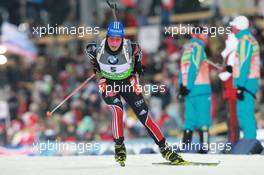 05.03.2011, Khanty-Mansiysk, Russia (RUS): Magdalena Neuner (GER), Fischer, Rottefella, Exel, adidas - IBU world championships biathlon, sprint women, Khanty-Mansiysk (RUS). www.xpb.cc. © Manzoni/xpb.cc. Every downloaded picture is fee-liable.