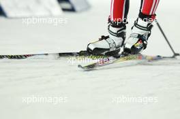 05.03.2011, Khanty-Mansiysk, Russia (RUS): Industry Feature: Salomon, Kathrin Hitzer (GER), Salomon, Swix, adidas - IBU world championships biathlon, sprint women, Khanty-Mansiysk (RUS). www.xpb.cc. © Manzoni/xpb.cc. Every downloaded picture is fee-liable.