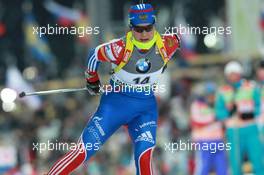 05.03.2011, Khanty-Mansiysk, Russia (RUS): Ekaterina Yurlova (RUS), Fischer, Rottefella, Swix - IBU world championships biathlon, sprint women, Khanty-Mansiysk (RUS). www.xpb.cc. © Manzoni/xpb.cc. Every downloaded picture is fee-liable.