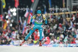 05.03.2011, Khanty-Mansiysk, Russia (RUS): Elena Khrustaleva (KAZ), Fischer, Rottefella, Alpina, Swix - IBU world championships biathlon, sprint women, Khanty-Mansiysk (RUS). www.xpb.cc. © Manzoni/xpb.cc. Every downloaded picture is fee-liable.