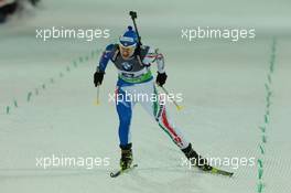 05.03.2011, Khanty-Mansiysk, Russia (RUS): Katja Haller (ITA), Fischer, Rottefella, Leki, Casco - IBU world championships biathlon, sprint women, Khanty-Mansiysk (RUS). www.xpb.cc. © Manzoni/xpb.cc. Every downloaded picture is fee-liable.