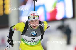 05.03.2011, Khanty-Mansiysk, Russia (RUS): Anastasiya Kuzmina (SVK), Fischer, Salomon, Exel - IBU world championships biathlon, sprint women, Khanty-Mansiysk (RUS). www.xpb.cc. © Manzoni/xpb.cc. Every downloaded picture is fee-liable.