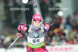 05.03.2011, Khanty-Mansiysk, Russia (RUS): Anais Bescond (FRA), Madshus, Rottefella, Swix, OneWay - IBU world championships biathlon, sprint women, Khanty-Mansiysk (RUS). www.xpb.cc. © Manzoni/xpb.cc. Every downloaded picture is fee-liable.