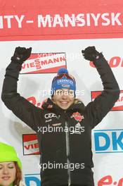 05.03.2011, Khanty-Mansiysk, Russia (RUS): Magdalena Neuner (GER), Fischer, Rottefella, Exel, adidas - IBU world championships biathlon, sprint women, Khanty-Mansiysk (RUS). www.xpb.cc. © Manzoni/xpb.cc. Every downloaded picture is fee-liable.